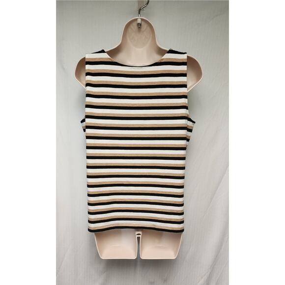 Talbots Petite LP 2PC Cardigan Sweater/ Free Top Black/ Brown - Picture 13 of 14